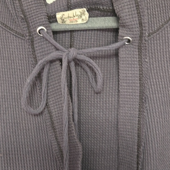 FREE PEOPLE INTIMATELY GRAY WAFFLE SET. SIZE LG & XL - Picture 2 of 7